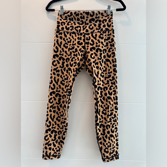 Hawthorne Leopard Print High-Waisted Workout Leggings Athletic Athleisure Sporty - Picture 7 of 11